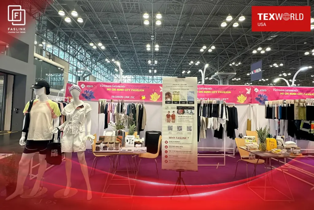 Faslink tại Texworld USA 2025: Hành trình đưa bản sắc Việt đến với bản đồ nguyên liệu toàn cầu