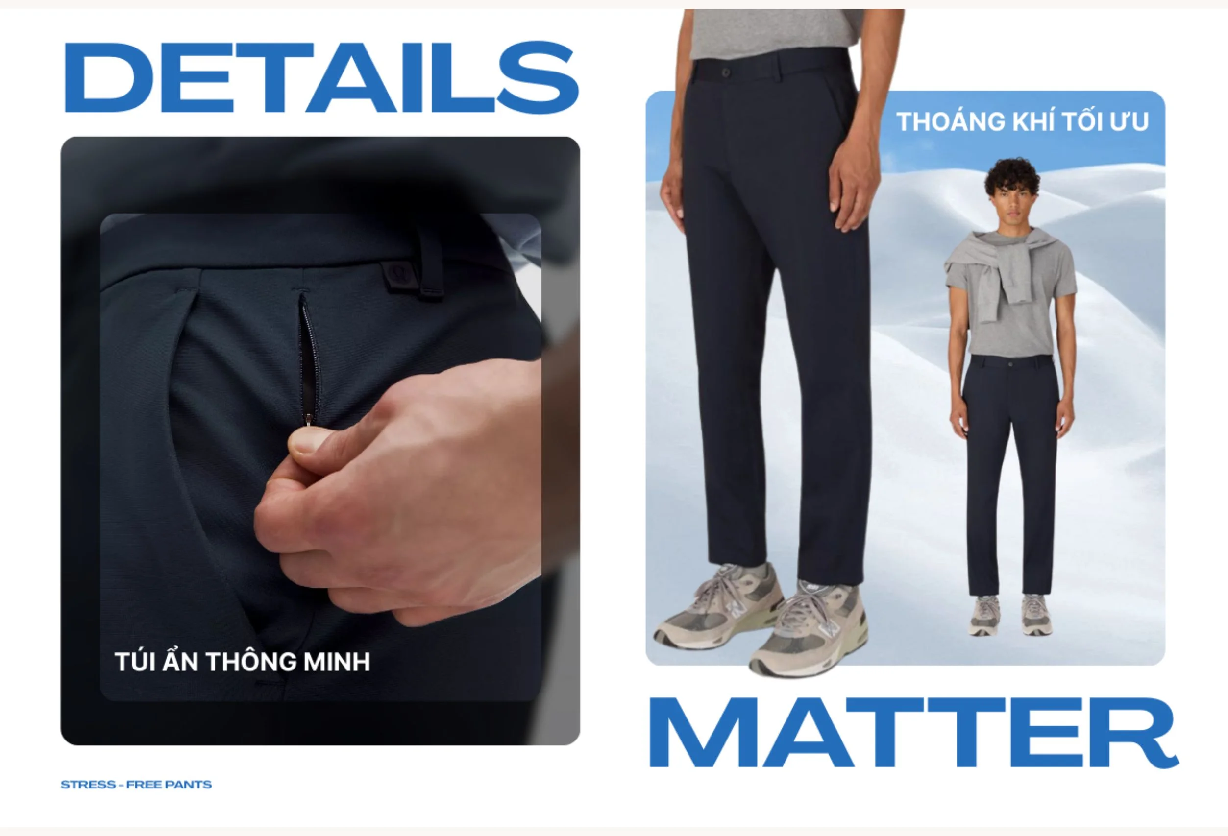 Thiết kế túi ẩn quần Stress-Free Pants Thiết kế túi ẩn quần Stress-Free Pants